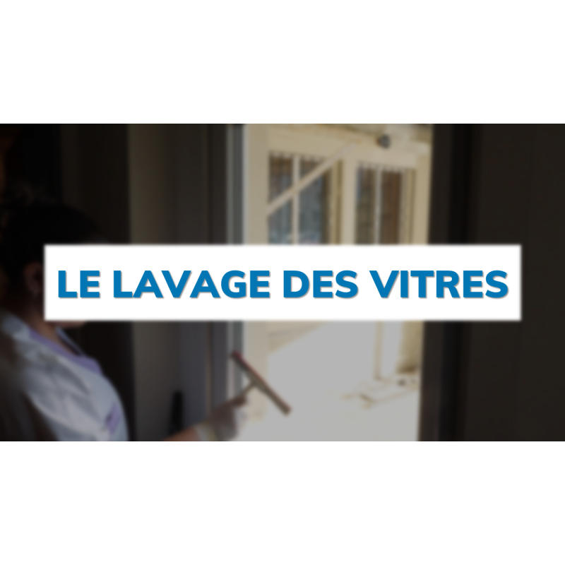 Le lavage des vitres